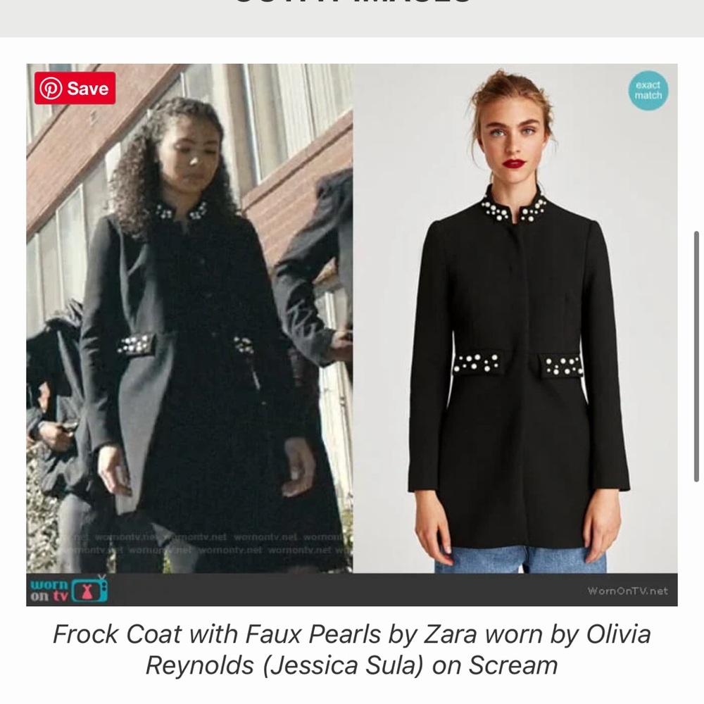 Zara Studded Blazer Coat in Black, Size M NWT - Picture 15 of 16